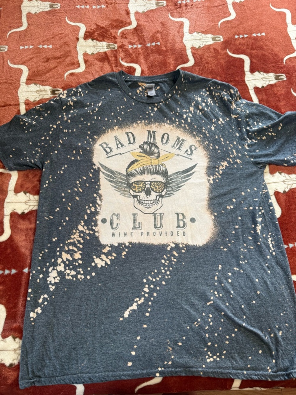 Bad Moms Club Bleached Graphic Tee - Size XL